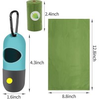 Poop Bag Dispenser With LED Flashlight